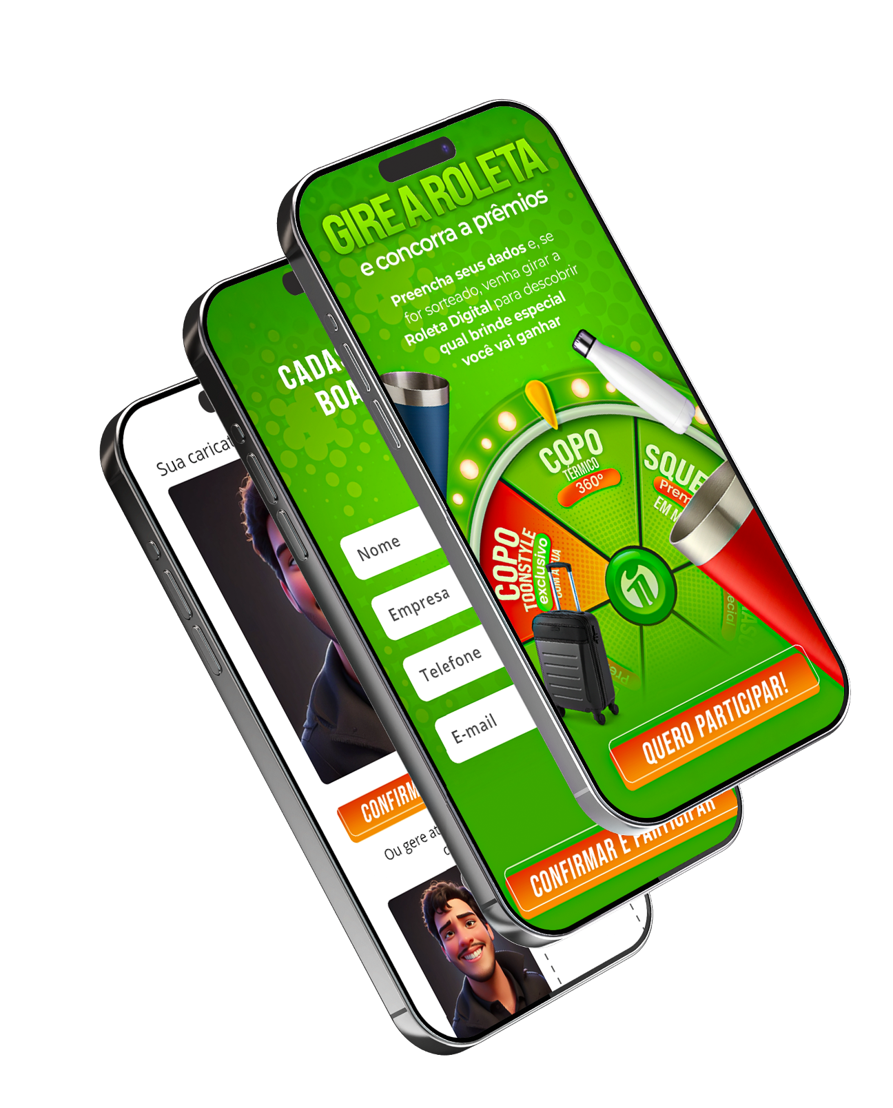 Exemplo de captação de leads com totem interativo