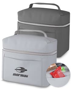 Bolsa Térmica PU 4 Litros em cor preta, design compacto e alça para transporte.