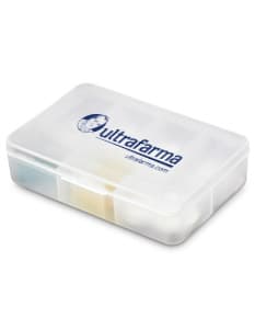 Porta comprimidos de plástico - 06: Organize seus medicamentos com praticidade e estilo. Guarde seus remédios de forma segura e moderna neste prático item de decoração. Ideal para manter sua saúde em dia. Adquira já o seu!