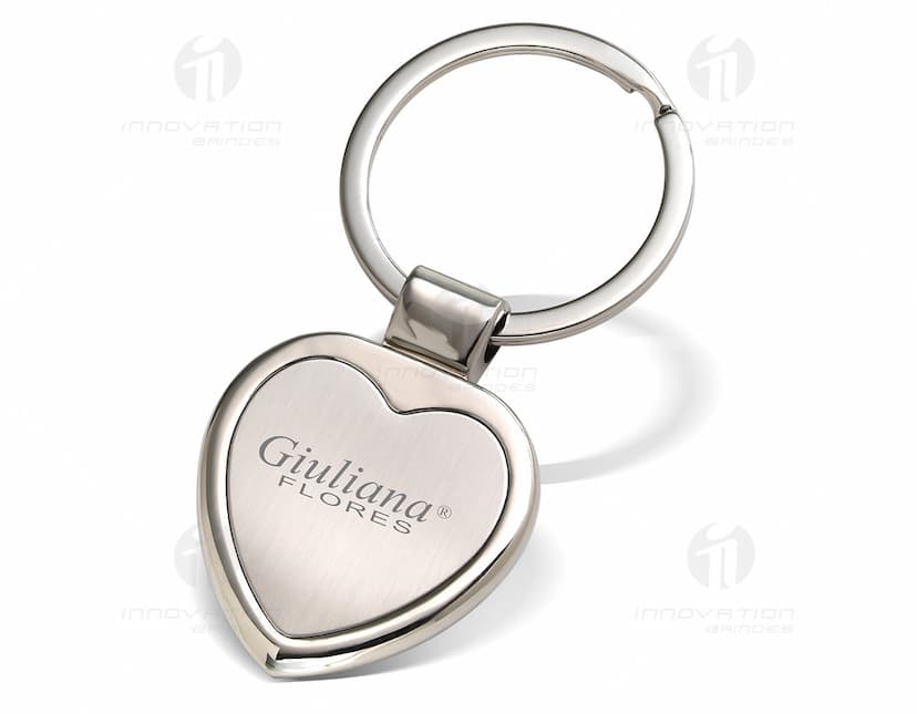 chaveiro de metal coração Personalizado