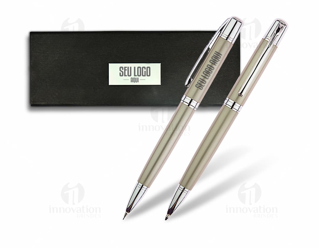 kit caneta e lapiseira Personalizado