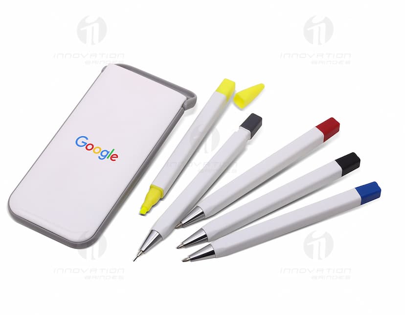 kit caneta com marca texto Personalizado