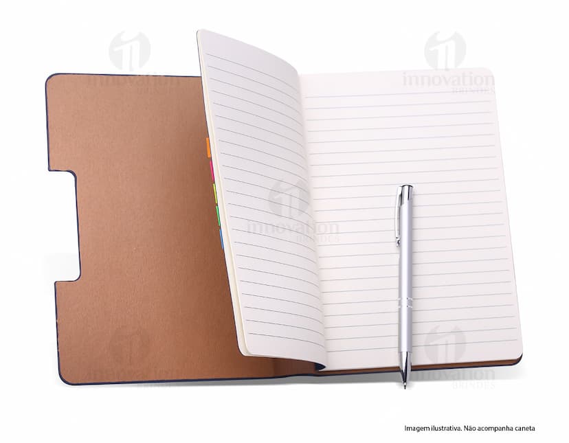 caderno com adesivo Personalizado