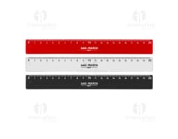 Régua Plástica de 20 cm - Ideal para Medição e Design Gráfico em seu Site ou Negócio. Leve e Prática, Perfeita para Elementos