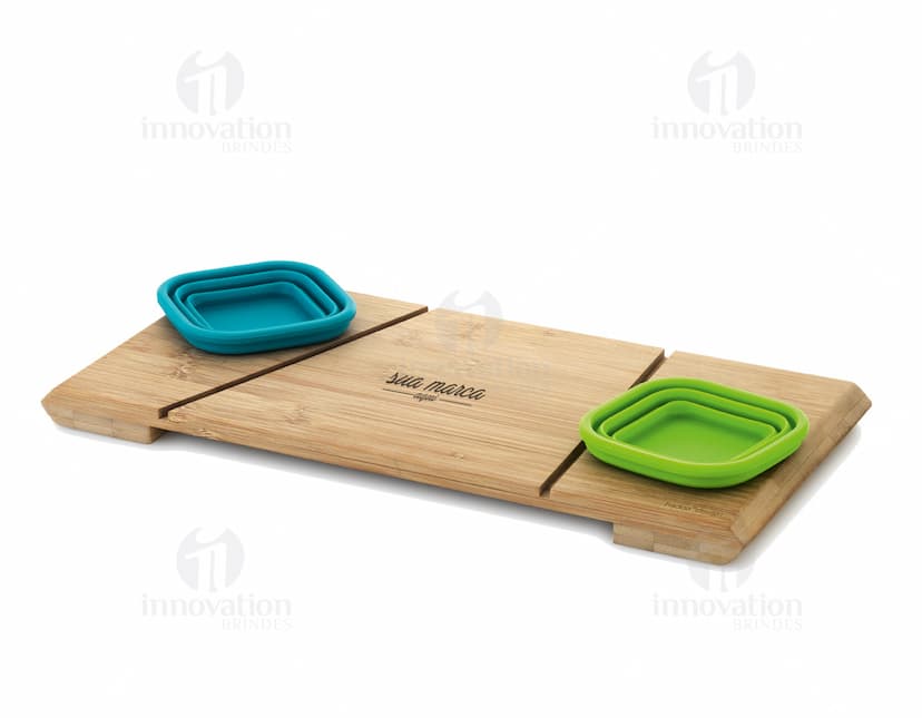 base de mesa em madeira Personalizado