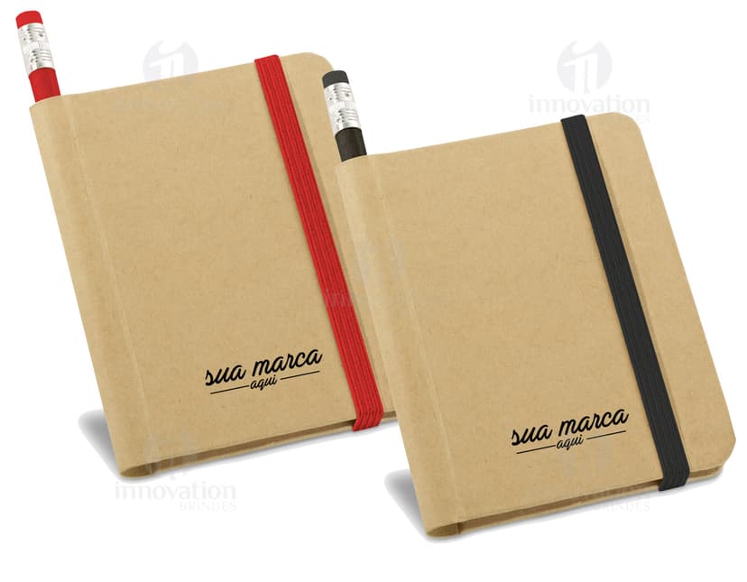 Bloco de Anotações Ecológico - 18: Perfeito para organizar suas tarefas diárias no escritório. Feito de papel reciclado, possui um design vintage e textura única. Ideal para presentear ou utilizar no trabalho. Aproveite!