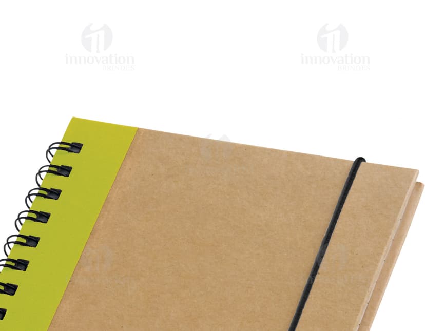 Bloco de anotações ecológico feito de material reciclado para organização e sustentabilidade. Ideal para estudos, negócios e finanças. Adquira já o seu!