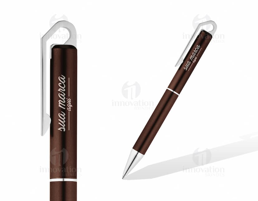 Caneta de metal dourado - perfeita para escrita suave e elegante. Ideal para escritório, escola e negócios. Adquira a sua antes que acabe!