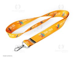 Cordão para crachá com mosquetão - mantenha seu crachá sempre seguro e visível! Com 85cm de comprimento e 2cm de largura