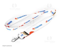 Cordón para tarjeta con mosquetón de 85 cm x 1,5. Diseño moderno y colorido, perfecto para identificación en eventos y