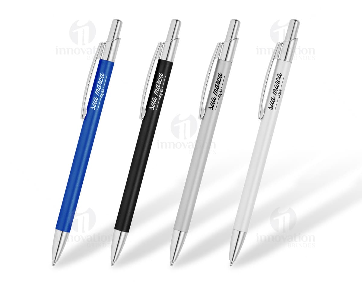 Caneta de metal elegante para escrita profissional e detalhada. Ideal para uso no escritório, escola ou negócios. A qualidade do material garante durabilidade e precisão. Perfeita para desenhar, escrever e criar. Adquira já a sua!