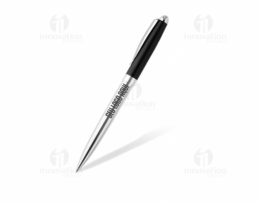 Caneta metálica de alta durabilidade, com design elegante e resistente.