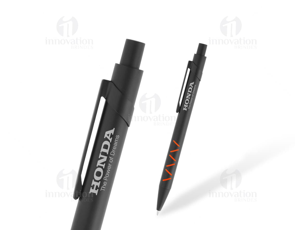 Caneta de metal elegante e sofisticada para escrita profissional e pessoal. Perfeita para uso no escritório, na escola ou em casa. Adquira já a sua!