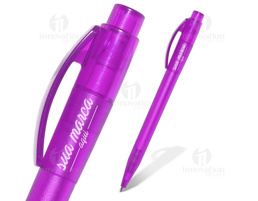 Caneta plástica colorida - ideal para escola e escritório. Canetas de diversas cores e vibrantes para estimular sua criatividade! Adquira já a sua!