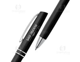 Caneta de metal elegante para escrita profissional. Ideal para uso em escritórios, escolas e negócios. Design clássico em