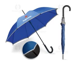 Guarda-chuva preto para proteção em dias chuvosos - Ideal para garantir segurança e estilo em qualquer estação. Feito com