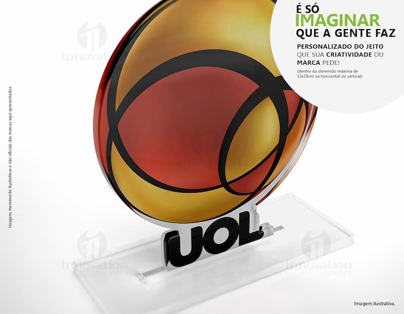 Troféu de acrílico brilhante para premiação e celebração. Design moderno em forma de bola amarela, ideal para competições e eventos corporativos. Aproveite para reconhecer o talento e sucesso de sua equipe com este troféu exclusivo. Conquiste o mundo dos negócios com estilo e elegância!