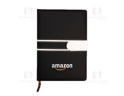 CADERNO DE COURO FOSCO COM ALÇA