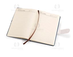 CADERNO DE COURO FOSCO COM ALÇA