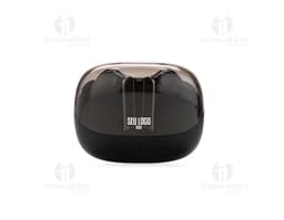 Écouteurs Bluetooth argentés, accessoire électronique connecté sans fil, design moderne, compact et réfléchissant.