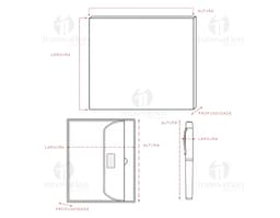 Notebook y binder en cuero negro con tapa protectora, vacíos y listos para ser llenados con información de negocios. El kit