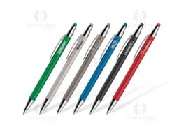 Caneta de metal acionador touch com design elegante e sofisticado, ideal para uso no escritório ou na escola. Suas