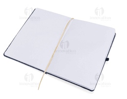 Holographic notebook without lines with a vintage design and floral texture. Decorative cover with golden ornaments and an