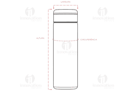 Garrafa térmica de 300ml em plástico amarelo, com tampa transparente e design clean. Ideal para manter bebidas quentes ou