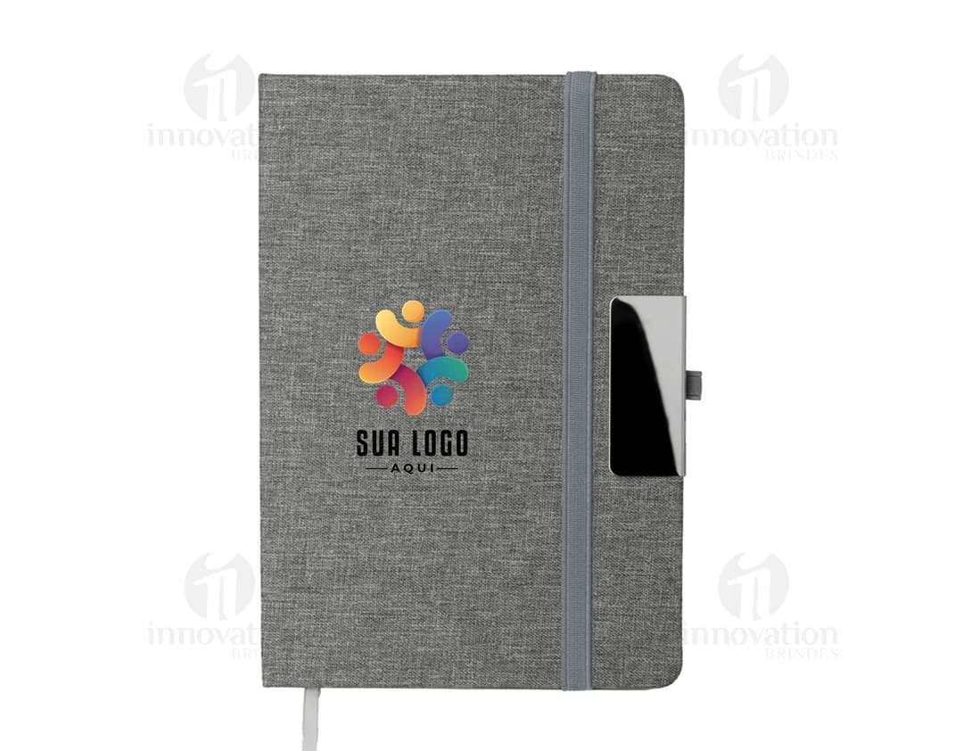 Caderno A5 com capa RPET
