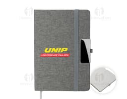 Caderno A5 com capa RPET