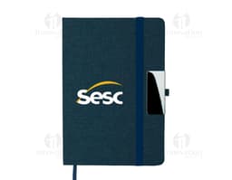 Caderno A5 com capa RPET
