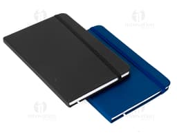 Planner Permanente Emborrachado com capa protetora preta, design moderno, espaço em branco para organização de informações