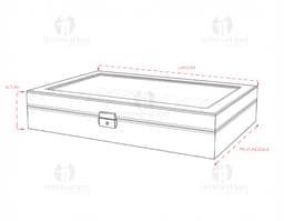 WATCH BOX WITH 24 COMPARTMENTS