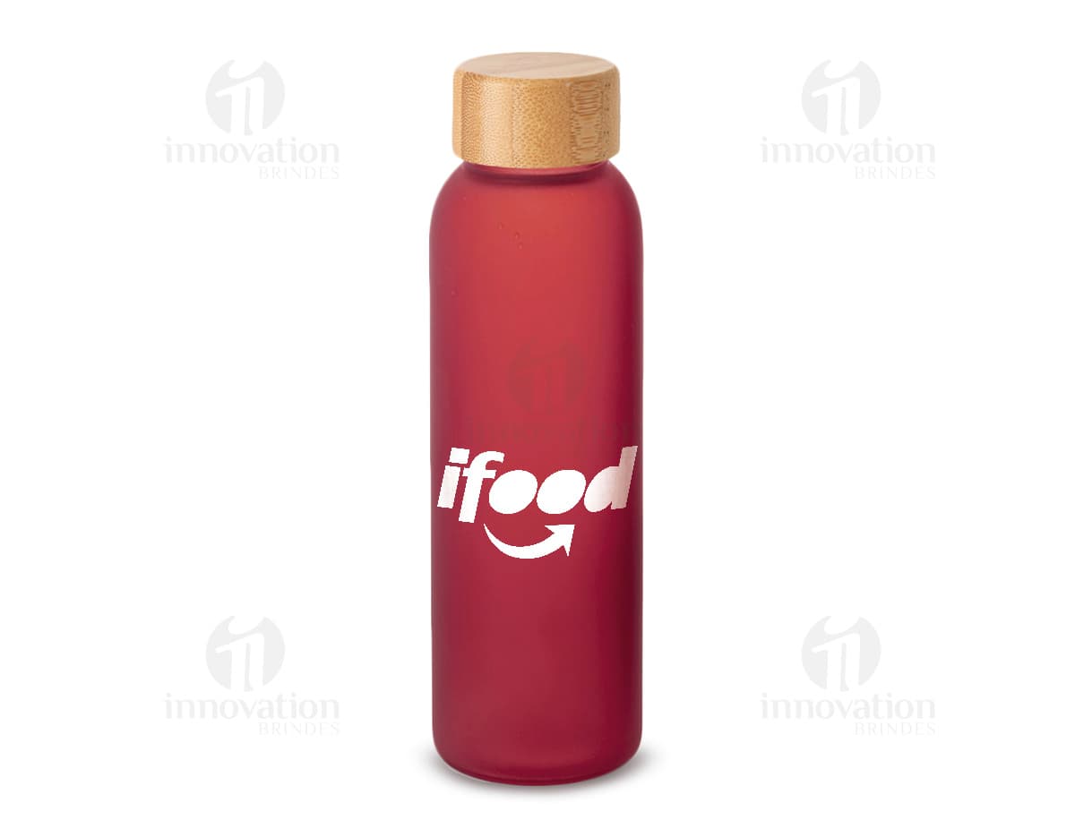 Frosted glass squeeze 520 mL for toiletry and hygiene care, clean and transparent, with a plastic cap and elegant design.