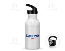 Garrafa de Squeeze Inox 450ml transparente, saudável e refrescante, feita de plástico, com tampa, ideal para água, sumos ou