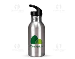 Garrafa de Squeeze Inox 450ml transparente, saudável e refrescante, feita de plástico, com tampa, ideal para água, sumos ou
