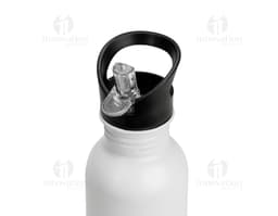 Garrafa de Squeeze Inox 450ml transparente, saudável e refrescante, feita de plástico, com tampa, ideal para água, sumos ou