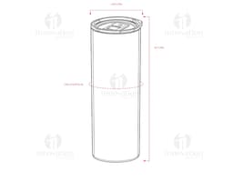 COPO TÉRMICO C TAMPA 600ML
