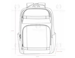 SYNTHETIC LEATHER BACKPACK