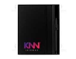 Kit Executivo 2 Peças com caderno, pasta, em branco, livro, papel, cobertura protetora, escritório, vazio, documento