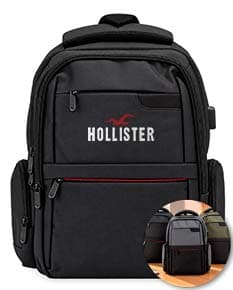 Mochila PU 20L preta de couro sintético, moderna e ideal para viagens ou uso casual. Possui alça, zíper, bolsos e capacidade de 20 litros. Perfeita para business, turismo, esportes e aventuras ao ar livre.