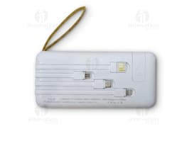 Power Bank 10000mAh; dispositivo eletrônico portátil, moderno e preto; equipamento de tecnologia com tela digital e botões