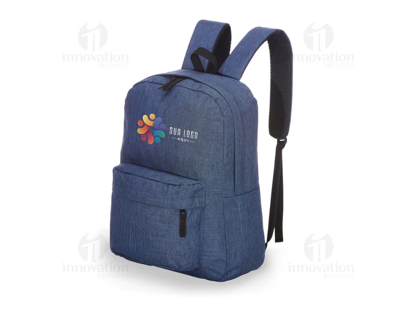 Mochila em poliéster preta com alça de couro, perfeita para o estilo casual ou de negócios. Ideal para homens e mulheres executivos, com zipper, bolsos e alça única para carregar. Confeccionada em material de alta qualidade, proporcionando elegância e praticidade para o dia a dia.