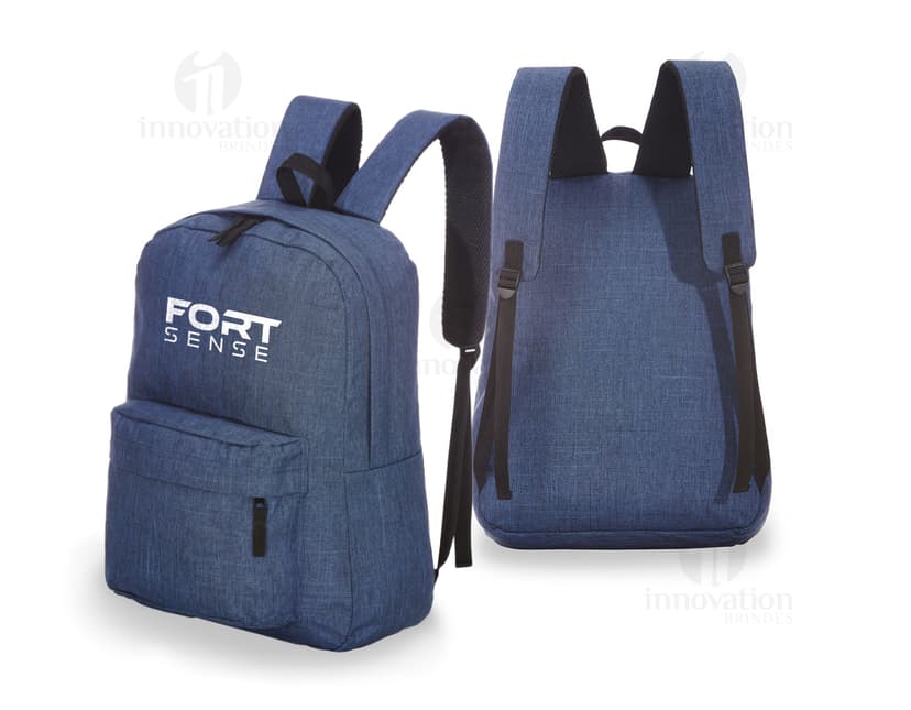Mochila em poliéster preta com alça de couro, perfeita para o estilo casual ou de negócios. Ideal para homens e mulheres executivos, com zipper, bolsos e alça única para carregar. Confeccionada em material de alta qualidade, proporcionando elegância e praticidade para o dia a dia.