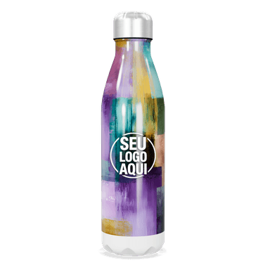 Garrafa Inox Estampa Multicolorida personalizado