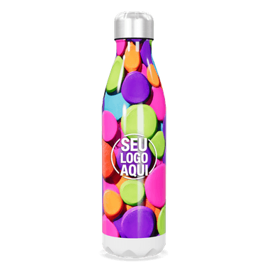Garrafa Inox Estampada Colorida 750ml personalizado