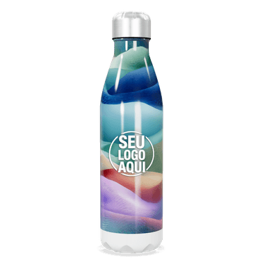 Garrafa Inox Estampada Multicolorida personalizado