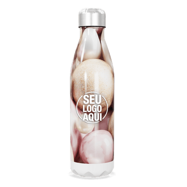 Garrafa Inox Estampa Perolada E Dourada personalizado