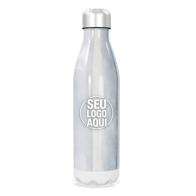 Garrafa Inox Branco Perolado 750ml personalizado