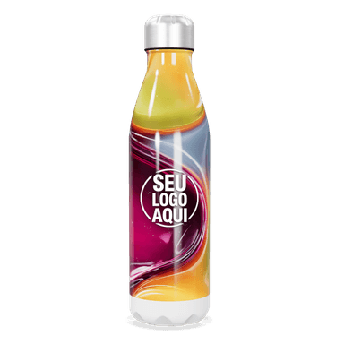 Garrafa Inox Multicolorida Design Moderno personalizado